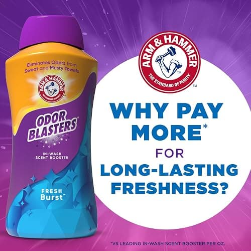 ARM & HAMMER Odor Blasters In-Wash Scent Booster, Laundry Scent Booster Fresh Burst Scent, 45 Oz thumbnail 8