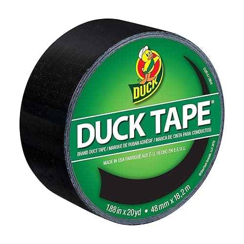 Duck Brand 1265013 Color Duct Tape, Single Roll, Black - Image 1