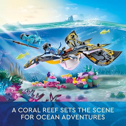 LEGO Avatar Ilu Discovery 75575, The Way of Water Movie Building Toy Ocean Set, Animal-Like Underwater Creature Figure, Collectible Display Idea for Kids and Movie Fans thumbnail 4