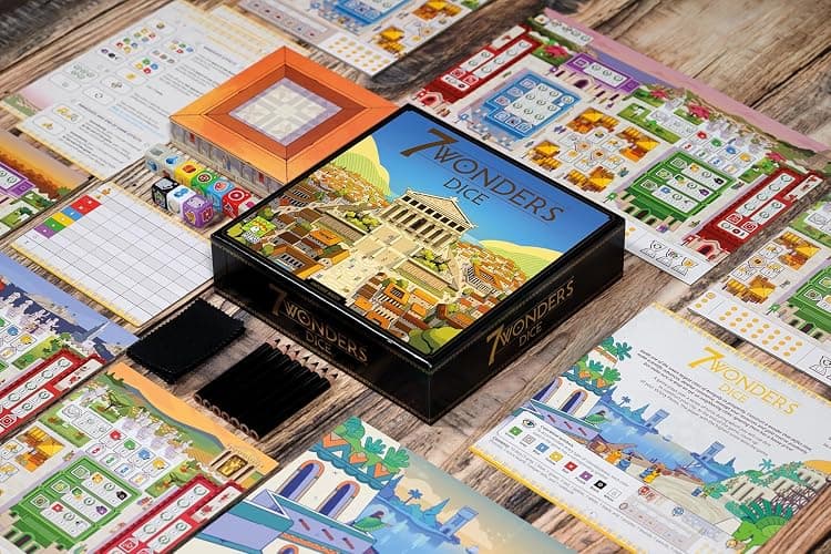Asmodee - 7 Wonders Dice - Repos Production - Jeu de société Roll & Write - Stratégique et Rapide - 2 à 7 Joueurs - dès 10 Ans - 25 Min - en français thumbnail 6