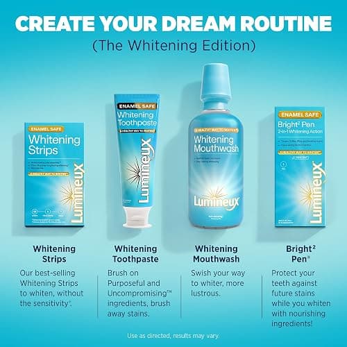Lumineux Teeth Whitening Strips Kit - 9 Treatments - Peroxide Free - Enamel Safe for Whiter Teeth - Whitening Without The Sensitivity - Dentist Formulated - Sensitivity Free thumbnail 5