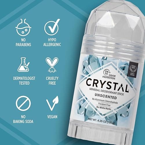 Кристаллический дезодорант-стик без запаха (Crystal Body Deodorant Stick – Unscented) (Crystal Body Deodorant Stick – Unscented, Crystal Body) thumbnail 5