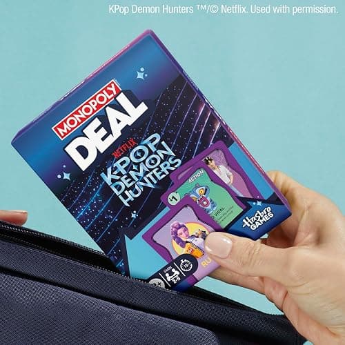 Monopoly Deal: Kpop Demon Hunters Card Game | Family Games for Kids, Tweens, Teens, and Adults | 2-5 Players | 15 mins. | Ages 8+ thumbnail 7