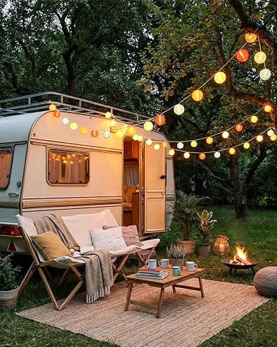 SUNSGNE Lantern String Lights, 8.5FT Indoor Lantern Christmas Lights with 10 LED Colorful Lanterns for Home Patio Party Wedding Bistro Indoor Bedroom Decoration thumbnail 6