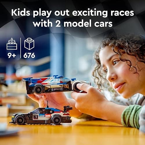 LEGO Speed Champions BMW M4 GT3 & BMW M Hybrid V8 Race Cars, BMW Toy for Kids with 2 Buildable Models and 2 Driver Minifigures, Car Toy Birthday Gift Idea for Boys and Girls Ages 9 and Up, 76922 thumbnail 2