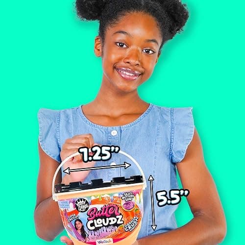 Compound Kings Fluffy Butter Cloudz Scented Large Slime Bucket for Kids – Soft, Squishy, Non-Toxic Sensory Toy | Orange Crush Slime Gift thumbnail 5