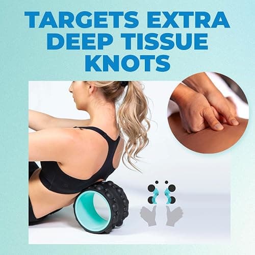 Chirp Wheel XR 6" Knot Kneader Back Roller for Deep Tissue Relief, Mint | Knot Kneader Back Roller, Shiatsu Foam Roller for Deep Muscle Knots, Trigger Point Back Massager, 6 Inch thumbnail 5