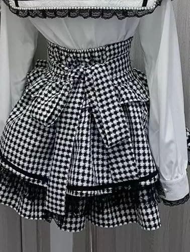 Pokn Lolita Shirts Jirai Kei Fashion Kawaii Clothing Cutecore Shirts Women Lace Mesh Sheer Short Sleeve Blouse Gothic thumbnail 4