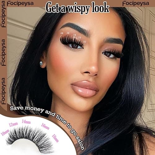 DIY Lash Clusters Full Volume Eyelash Extension 10-18MIX D Curly Individual Lash Clusters 90D Individual Lashes Extensions Clusters Lashes DIY Lash for Beginners by Focipeysa thumbnail 7