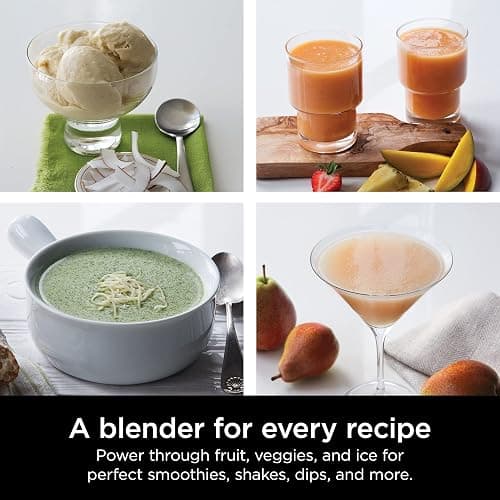 Ninja Professional Blender 1000W, Total Crushing Technology- Smoothies, Ice Crushing & Frozen Fruit, Full-Size Countertop Blender, 72-oz. Pitcher, Black & Grey, BL610 thumbnail 7