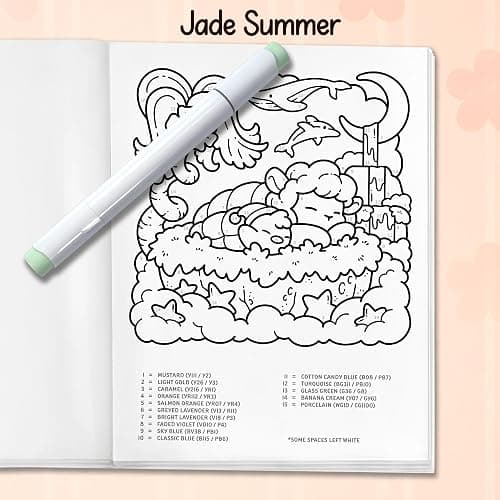 Cute & Cozy Color by Number: Coloring Book for Adults and Teens with Fun, Easy, and Relaxing Scenes to Complete Step by Step (Cozy Coloring Books) thumbnail 8