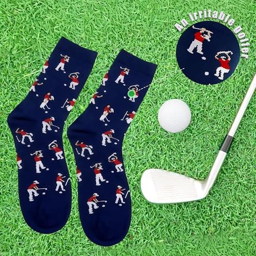 Abdkw Golf Socks - Funny Annoyed Golfer Novelty Socks - Funny Golf Fathers Day Gift for Dad Husband Stepdad thumbnail 3