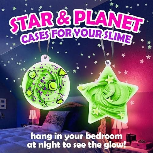 Original Stationery Galaxy Slime Kit for Kids Ages 8–12, DIY Space Slime Set with Glow-in-the-Dark Stickers & Galactic Glitter, Fun Cosmic Craft for Creative Play, Christmas Gift for Boys & Girls thumbnail 5