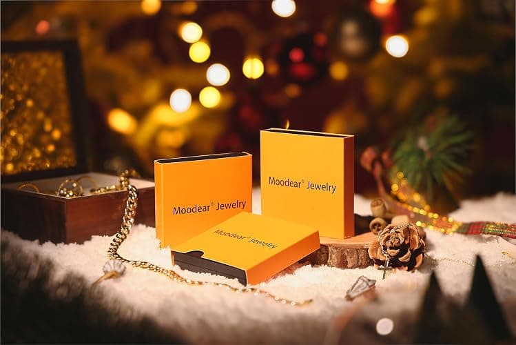 Moodear Christmas Gifts Sotcking Stuffers, Dainty 925 Sterling Silver/14k Gold Plated CZ Cross Bracelet Layered Snake Pearl Chain Knot Bracelets for Women Trendy Religious Christian Jewelry thumbnail 8