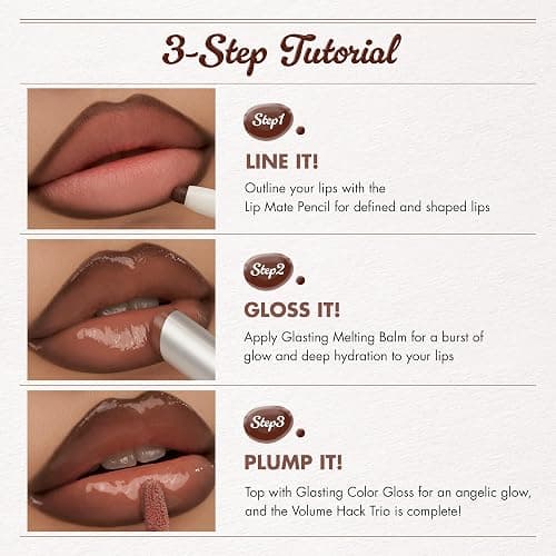 rom&nd Volume Hack Trio Mocha Mousse Lip Set | K-Beauty Plumping Gloss, Hydrating Balm & Smooth Liner | Achieve Defined, High-Shine Lips for Viral Looks. thumbnail 4