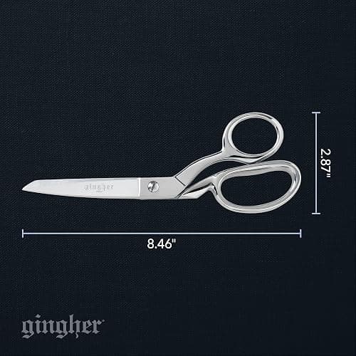 Gingher Dressmaker's Fabric Scissors, 8" Stainless Steel Shears, Sharp Knife Edge Steel Sewing Shears with Protective Sheath for Fabric Cutting and Tailoring thumbnail 7