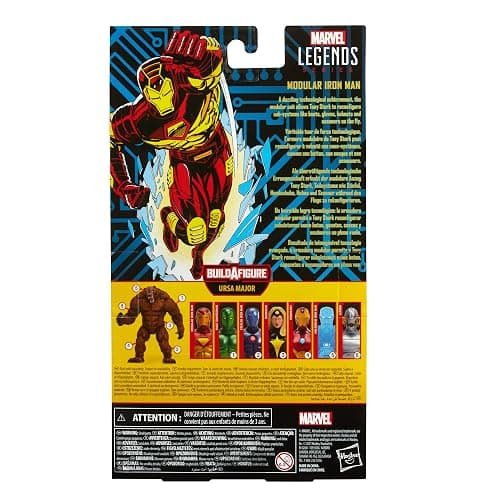 Marvel Hasbro Legends Series 6-inch Modular Iron Man Action Figure Toy, Includes 4 Accessories and 1 Build-A-Figure Part, Premium Design and Articulation thumbnail 7