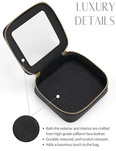 Popvibe Clear Makeup Bag Travel Cosmetic Case Transparent Toiletry Bag with Zipper, Portable Make Up Organizer Traveling Compact Car Bag for Essentials thumbnail 6