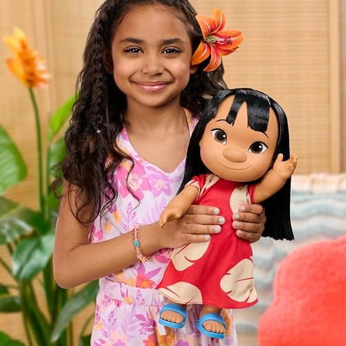 Disney Lilo & Stitch 14-inch Poseable Lilo Doll with 5-inch Stitch Figure, Collectible Toys, Toy for Fans, Girls, Kids, Ages 3 and Up by Just Play thumbnail 4