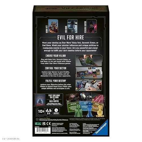 Star Wars Villainous: Scum and Villainy - Engaging Strategy Board Game | Perfect for Ages 10 & Up | Unique Villain Abilities | Compatible with Star Wars Villainous Games thumbnail 7