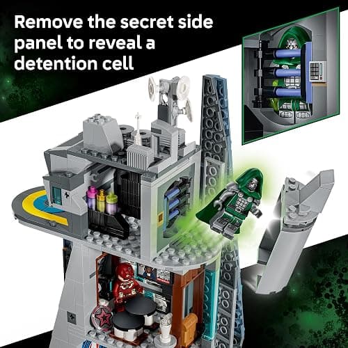 LEGO Marvel Avengers: Doomsday New Avengers Tower 76352 | Building Toy for Boys & Girls, Ages 12+, Bedroom Decor, Doomsday Merch with 6 Minifigures, 954 pieces, Gift for Marvel Fans thumbnail 3