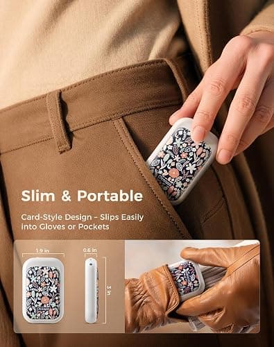 OCOOPA AI Magnetic Hand Warmers Rechargeable 2 Pack, 5000mAh Ultra-Thin Electric Glove Heater Handwarmer,UL Certified, Men Women Gifts for Christmas,Birthday,Winter Essentials,UT4 Young thumbnail 3