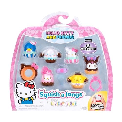 Squish-a-longs Hello Kitty and Friends Ice Cream Mini-Squish + Accessory 6-Pack - Image 1