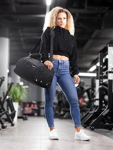 Fitgriff® Gym Bag for Men & Women with Shoe & Wet Compartment - Duffle Bag for Travel, Sports, Fitness & Workout thumbnail 5