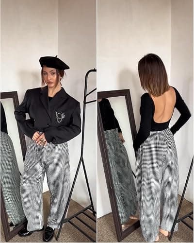 MOOSLOVER Women Linen Lightweight Barrel Pants Drawstring Comfort Casual Lounge Pants Baggy Loose Ankle Pants with Pocket thumbnail 2
