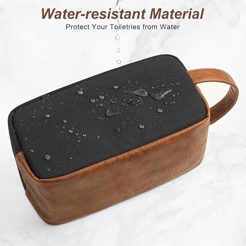 Ezday Travel Toiletry Bag for Men, Hanging Toiletry Organizer, Water Resistant Shaving Kit with Large Capacity for Travel Accessories (Black, Medium) thumbnail 5