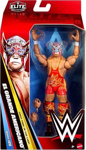 Mattel WWE Elite El Grande Americano Action Figure & Accessories | Series #126 Set, 6-inch Collectible El Grande Americano with 25 Articulation Points & Swappable Hands​ thumbnail 3