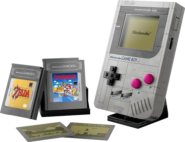LEGO Game Boy 72046 Model Building Kit, Gamer Gift for Adult Nintendo Fans, Collectible Set, Brick-Built Replica System with Interchangeable Game Paks and Lenticular Screens (421 Pieces) thumbnail 9
