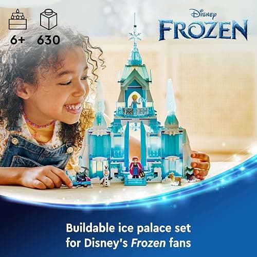 LEGO Disney Frozen Elsa’s Ice Palace Building Set for Kids, Princess Castle with Anna and Elsa Mini-Doll Figures, Disney Princess Toy Gift Idea for Girls, Boys and Movie Fans Ages 6 and Up, 43244 thumbnail 2