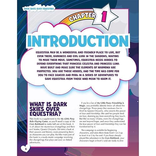 Renegade Game Studios: My Little Pony Roleplaying Game Dark Skies Over Equestria Adventure Series Book thumbnail 3