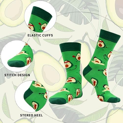 WeciBor Mens Dress Colorful Novelty Funny Casual Combed Cotton Crew Socks 12 Pack thumbnail 2