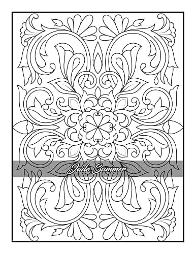 100 Amazing Patterns: An Adult Coloring Book with Fun, Easy, and Relaxing Coloring Pages thumbnail 46