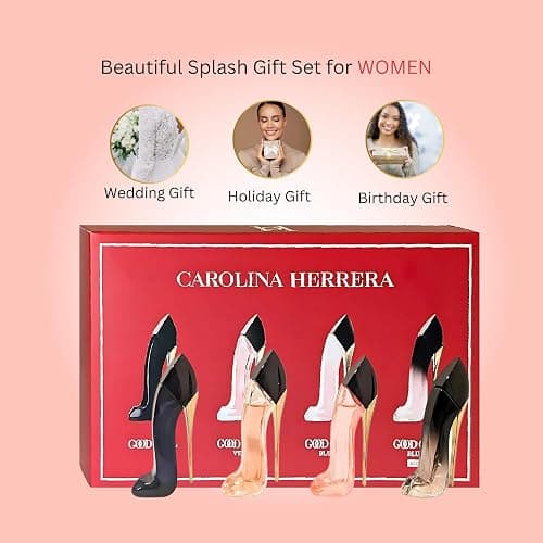 Carolina Herrera Good Girl Perfume for Women 4 Pc Mini Splash Gift Set thumbnail 2