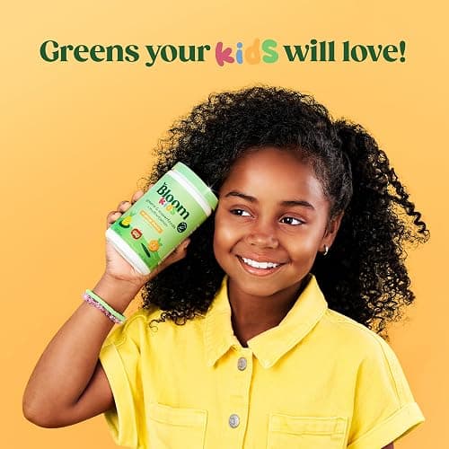Bloom Nutrition Superfood Greens Powder for Kids, Digestive Enzymes, Probiotics, Prebiotics, Gut Health, Chlorella, Green Juice Mix w/Beet Root Powder (25 Servings (Pack of 1), Tropical Punch) thumbnail 4
