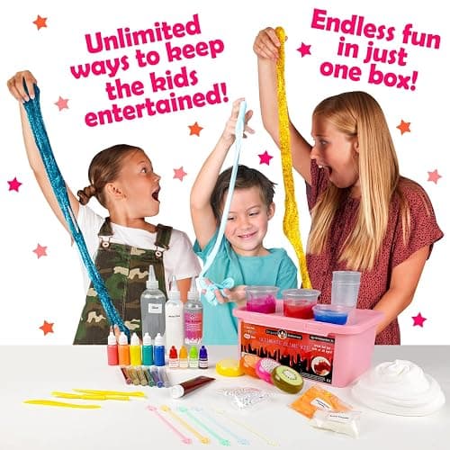 Original Stationery Ultimate Slime Kit, Awesome Pink Slime Kit to Make Fishbowl Slime, Cloud Slime, & More, Amazing Birthday & Xmas Gift Idea for Kids thumbnail 7