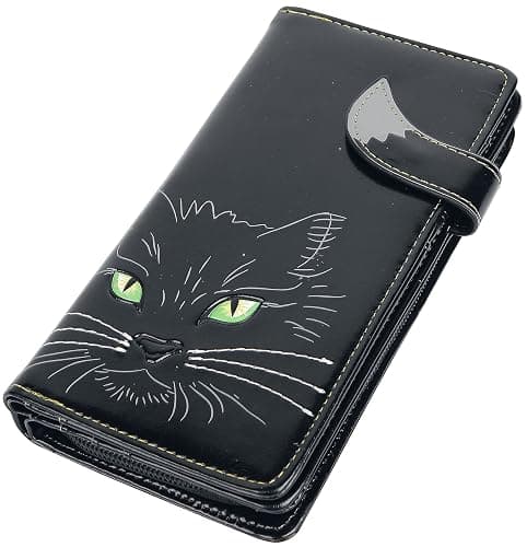 Nemesis Now Lucky Cat Frauen Geldbörse Gothic, Horror, Katzen, Black, 18.5cm, Casual - Image 1