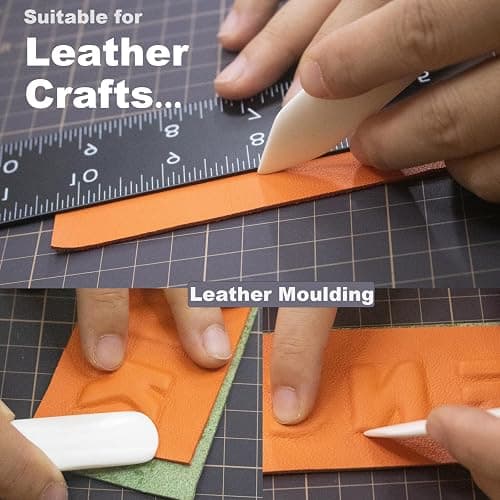VENCINK Genuine Bone Folder Scoring Folding Creasing Origami Paper Creaser Crafting Tool for DIY Handmade Leather Burnishing, Bookbinding, Scrapbooking, Paper Cards Crafts (100% Cattle Bone) thumbnail 6