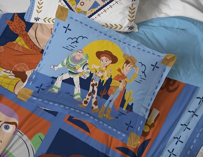 Jay Franco Kids Comforter Set Includes Sheets and Pillow Covers - Soft and Cozy Bed Set for Stylish Room Decor, Official Licensed Bedding, Blue - Toy Story, 5 Piece Twin thumbnail 5