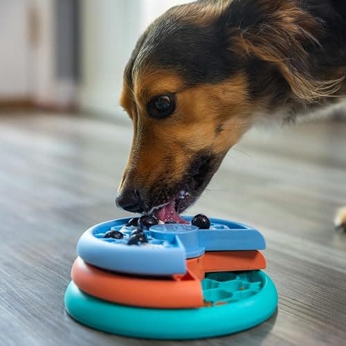 Outward Hound by Nina Ottosson Lickin’ Layers Small 3-in-1 Dog Puzzle Feeder, Lick Mat & Slow Bowl – Puppy Enrichment Toy for X-Small & Small Dogs, Dishwasher Safe, Holds 1.5 Cups of Wet or Dry Food thumbnail 8