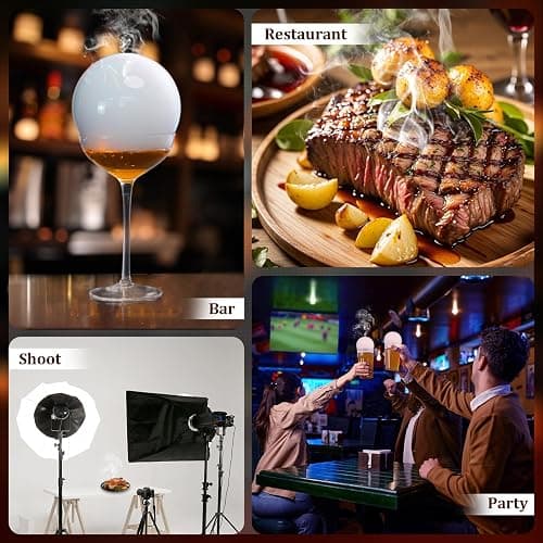 ExploNova Cocktail Bubble Smoke Gun Kit with 5 Flavour Aroma Pods & Edible Bubbles – Aroma Blaster 2 to Elevate Drinks, Perfect for Bars, Parties, and Home Use, Ideal Gift for All Cocktail Lovers thumbnail 4