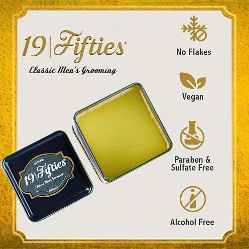 19Fifties Union Original Pomade For Men - 4oz Beautiful Tin | All Day Firm Hold, Easily Washes Out With Water, High Shine & Amazing Scent - Ideal For Pompadours, Side-Part Comb-Overs, & Slick-Back thumbnail 4