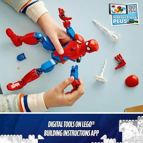 LEGO Marvel Spider-Man Building Toy, Fully Articulated Action Figure, Superhero Movie Set with Web Elements, Gift for Grandchildren, Collectible Model for Boys, Girls and Kids Ages 8 and Up, 76226 thumbnail 5