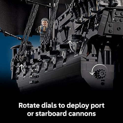 LEGO Icons Captain Jack Sparrow’s Pirate Ship Building Set for Adults, Ages 18+ - Room Decor for Office, Bedroom or Shelf - Collectible Black Pearl Ship for Pirates of The Carribean Fans - 10365 thumbnail 4
