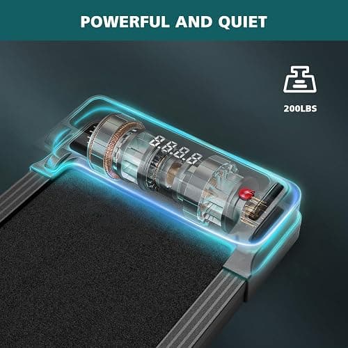 Smug Smug Walking Pad, Space Saving Design for Home & Office, Quiet Under Desk Walking Pad, 200 Lbs Capacity 3 in 1 Portable Walking Treadmill thumbnail 6