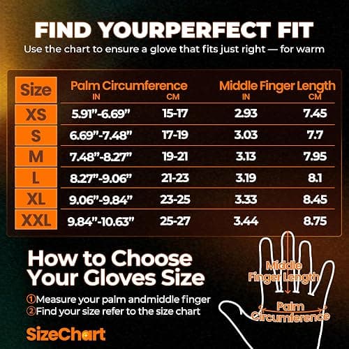 rivmount Winter Waterproof Ski Snow Warm Gloves for Women Men, Windproof Cold Weather Thermal with Touchscreen Fingers, for Running Driving Cycling Hiking Biking Outdoor Sports Daily Work thumbnail 7