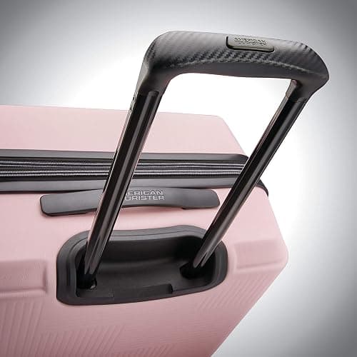 American Tourister Stratum XLT Expandable Hardside Luggage with Spinner Wheels, Pink Blush, Checked-Medium 24-Inch thumbnail 5